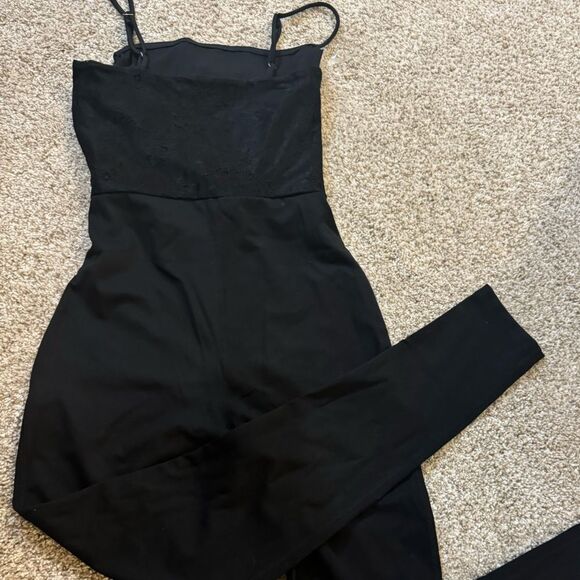 NWOT Free People Movement Lace Me Up Jumpsuit | Small | Black - Picture 7 of 10